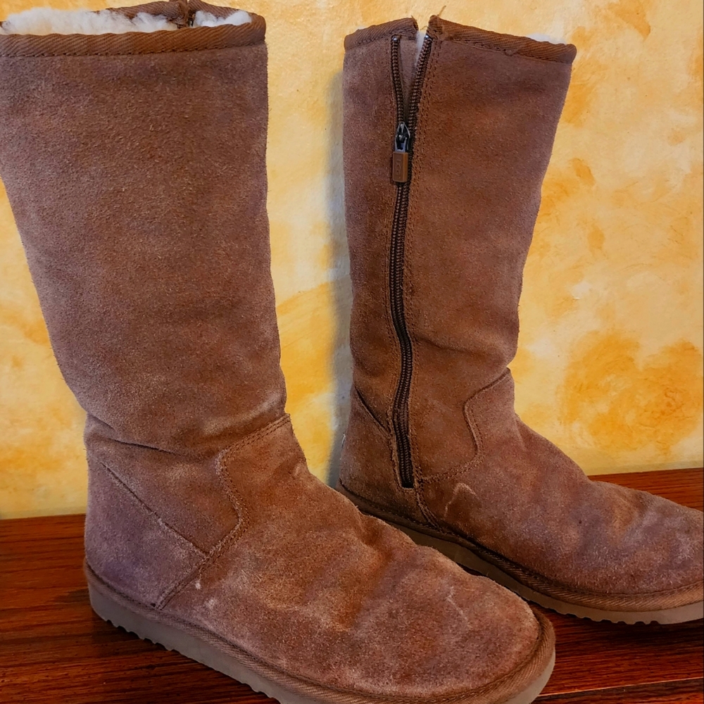 Ugg Australia Classic Tall Boots Womens Zippered Sheepskin Shearling (5272)